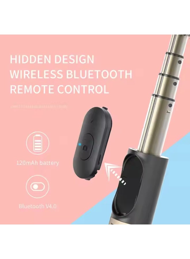 3-in-1 Monopod Selfie Stick Multi-Function Wireless Bluetooth Selfie Stick with Remote Shutter – 360° Rotating, Extendable & Foldable Handheld Tripod Stand – 3-Axis Gimbal Style Stabilizer for Smartphones & Mobile Vlogging - Image 4