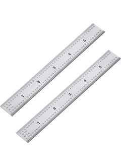 2 Pack Stainless Steel Ruler Machinist Engineer Ruler, Rigid Metal Ruler With Inch Graduations 1/8, 1/16, 1/32, 1/64 Inch For Engineering, School, Office, Architect, And Drawing, 6 Inch - pzsku/Z7191B87B0057D6A8C76DZ/45/_/1735214543/8b7c4302-8047-4f88-82c9-78cd147a8c62