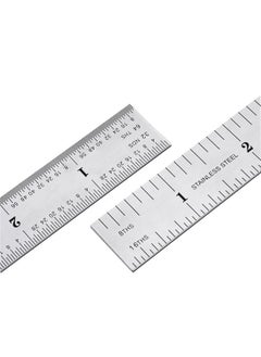 2 Pack Stainless Steel Ruler Machinist Engineer Ruler, Rigid Metal Ruler With Inch Graduations 1/8, 1/16, 1/32, 1/64 Inch For Engineering, School, Office, Architect, And Drawing, 6 Inch - pzsku/Z7191B87B0057D6A8C76DZ/45/_/1735214584/d2eb1244-58db-4dbe-aaf2-9024f5dd5b15