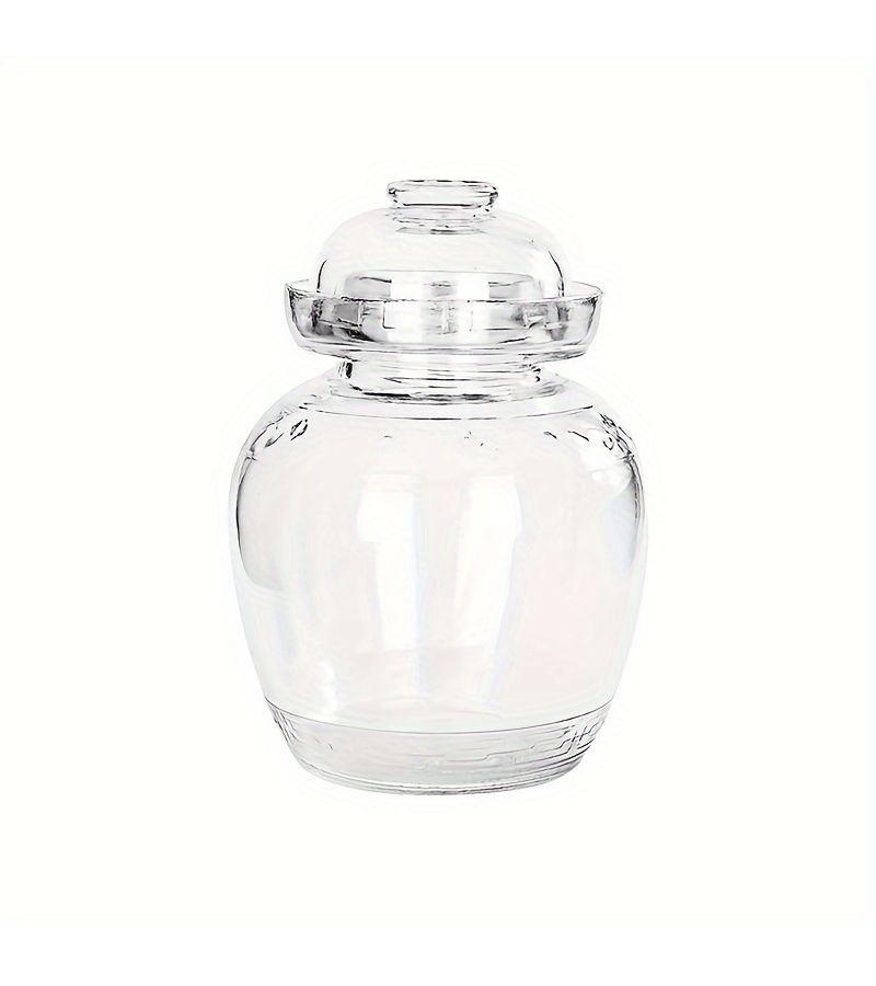 Single Piece 2500ML Glass Jar Designed For Fermenting Pickles Kimchi And Cabbage Suitable For Kitchen Use - Image 3