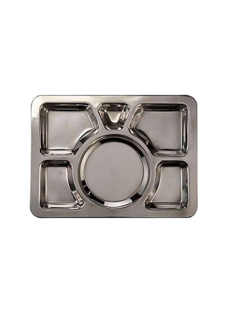 555 Mess Tray Silver 40cm  - Image 3