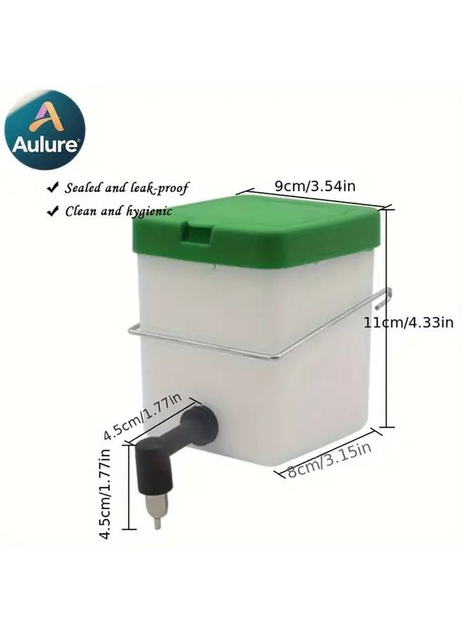 مُوزِّع مياه مضاد للعض للدجاج سعة 500 مل (17.6 أونصة) - نافورة شرب معلقة للأقفاص والأرانب - Image 4