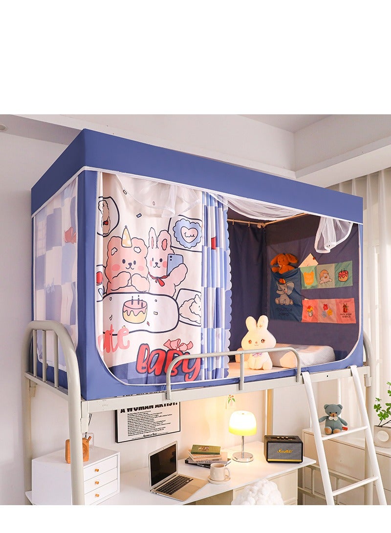 Y&D Bed Canopy Tents Curtain Blackout Curtain Single Bed Tent Curtain Student Shading Cloth Bed Canopy Mosquito Net Student Sleep Privacy Protection - Image 1