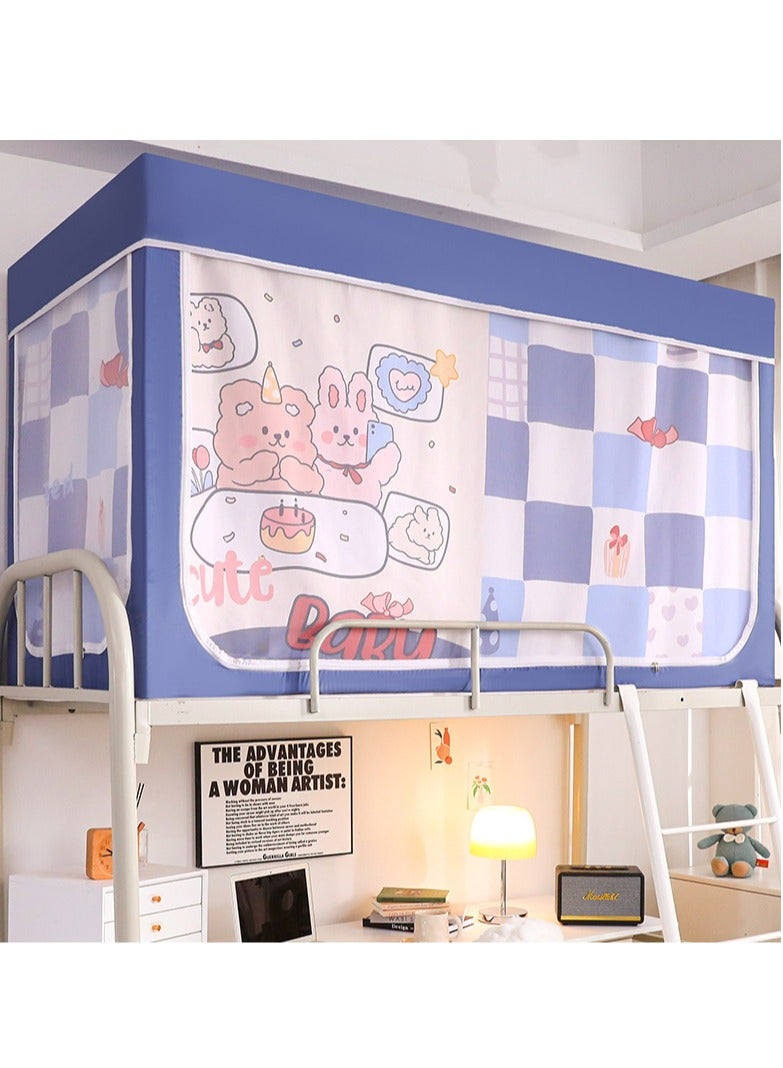 Y&D Bed Canopy Tents Curtain Blackout Curtain Single Bed Tent Curtain Student Shading Cloth Bed Canopy Mosquito Net Student Sleep Privacy Protection - Image 5