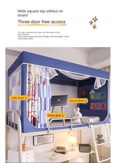 Y&D Bed Canopy Tents Curtain Blackout Curtain Single Bed Tent Curtain Student Shading Cloth Bed Canopy Mosquito Net Student Sleep Privacy Protection  - Image 3