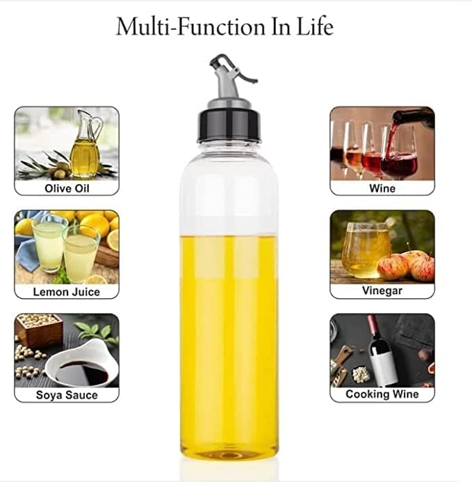 WHEEL CREW 1 Litre Oil Dispenser for Cooking Spice Box for Kitchen Oil Dispenser Bottle Masala Box 7 Sections Multipurpose Masala Rangoli Dabba Box Set Oil Container for Cooking - Image 2