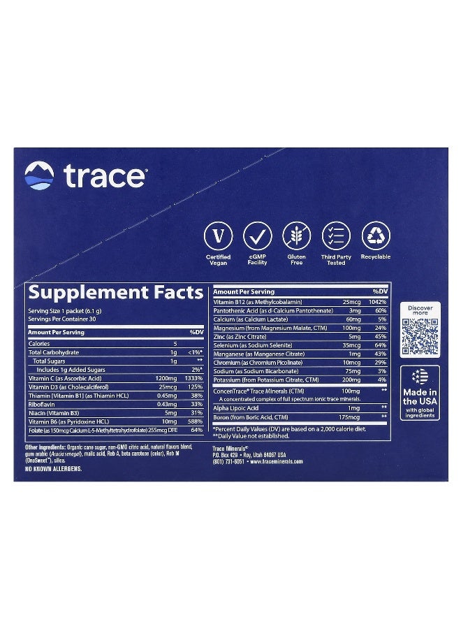 Trace, Power Pak, Orange Blast, 30 Stick Packets, 0.22 oz (6.1 g) Each - Image 2