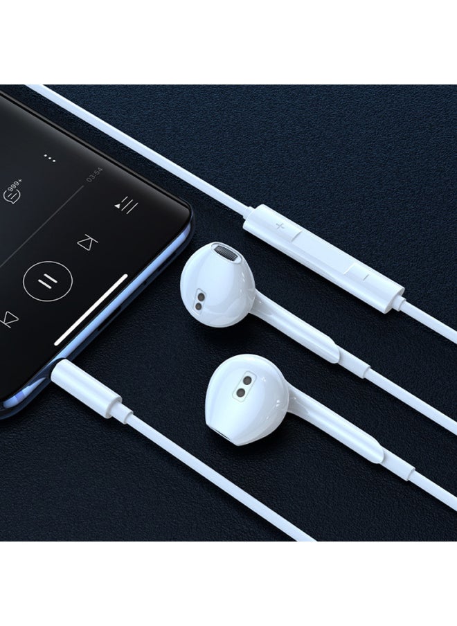 Generic - Wired Headphones Are Suitable For Apple IPhone16/15/14/13/12 Original 11 In-ear Flat Head L-port Wire Control-Color:Fruit Second Generation Headphones  - Crystal Box - Image 1