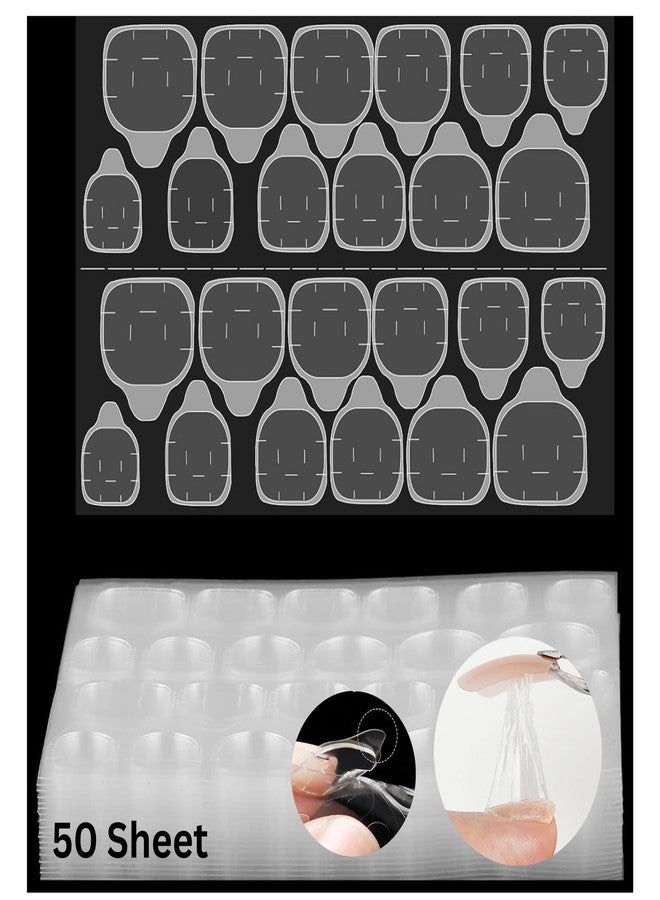 HUDA GIRL 1200 Double-Sided Nail Glue Tabs, Nail Glue & Nail Stickers for Nail Art, Super Sticky Nails Stickers, Perfect Nail Glue for Press On Nails Strong Hold Easy Application for Long-Lasting Wear - Image 1
