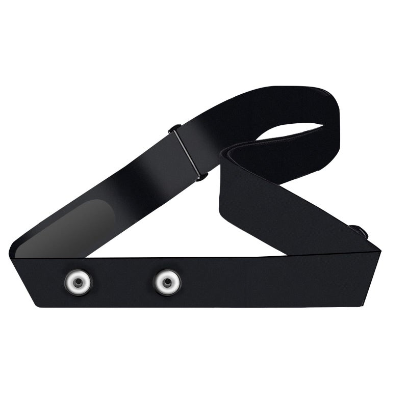 fitspur Heart Rate Monitor Chest Strap Replacement for Polar H10 Polar H9 Polar H7, Adjustable HRM Soft Replacement Chest Strap Compatible with Heart Rate Sensor(Black) - Image 1