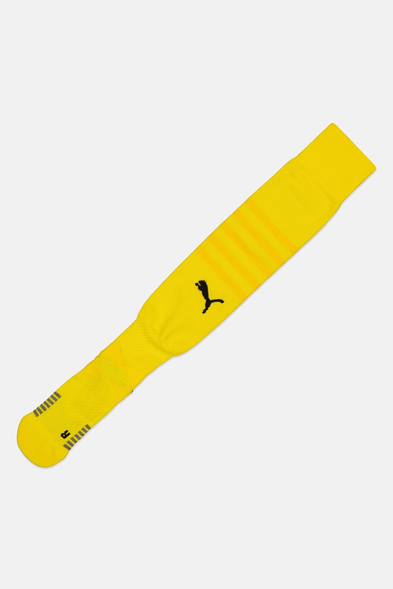 PUMA Men 1 Pair Brand Logo Football Knee-High Socks, Yellow - Image 4