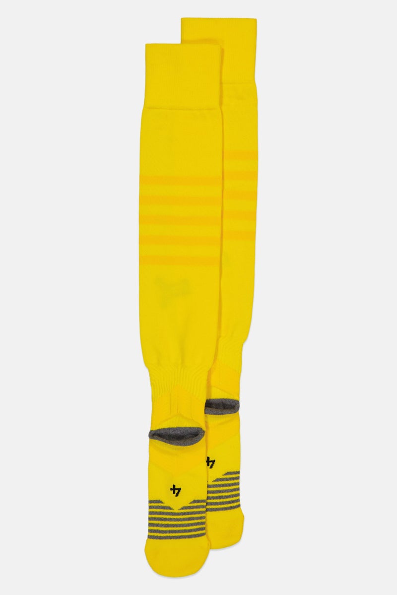 PUMA Men 1 Pair Brand Logo Football Knee-High Socks, Yellow - Image 2