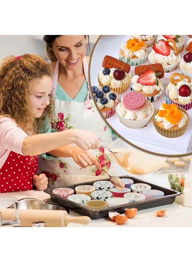 Cupcake Liners,100 pcs Muffin Liners,Cupcake Wrappers,Paper Cupcake Liners for Baking,Muffin Baking Cups,Paper Baking Cups Strawberry Standard Size 2x1.25inch - Image 3