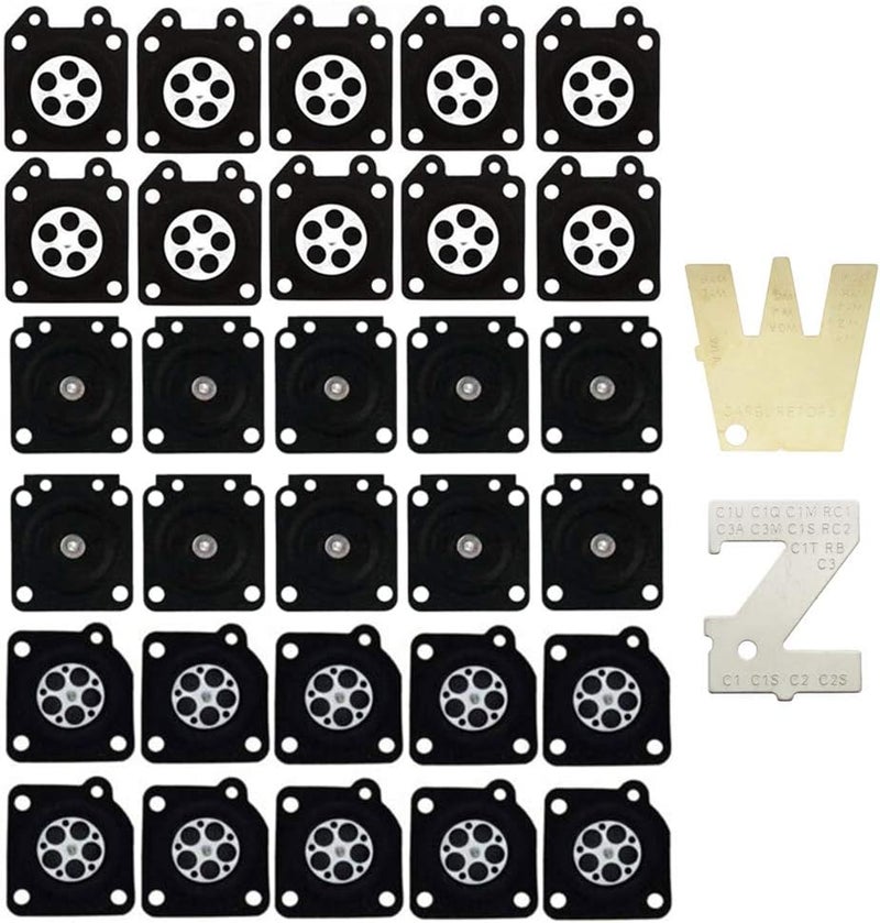 95-526 - A015006 - A015019 Metering Diaphragm Assembly for WA WT WY WZ Series ZAMA C1M C1U C1 C1S Carburetor with ZT-1 500-13 Metering Lever Adjustment Tools