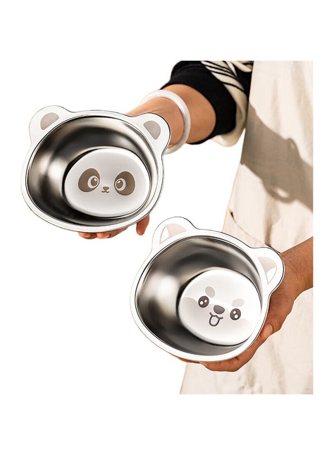 Onlycook 316 Stainless Steel Baby Food Bowl Children'S Plate Rice Bowl Cartoon Small Bowl Baby Tableware Plate - Little Pig - Image 2