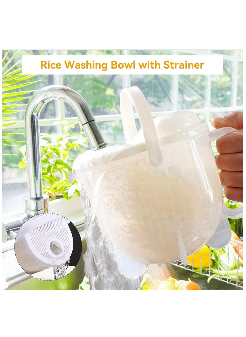 Oasisgalore - MINI MULTI-FUNCTION RICE STRAINER TOOL – Kitchen Strainer & Colander with Handle - Grains Washing Bowl - washing Rice, Quinoa, Beans, Grapes, Berries and Small Tomatoes - Fill, Wash, and Strain. - Image 1
