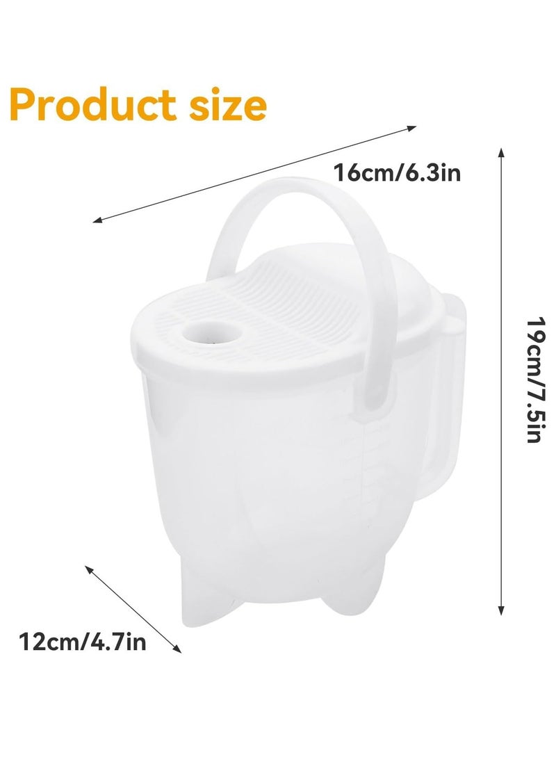 Oasisgalore - MINI MULTI-FUNCTION RICE STRAINER TOOL – Kitchen Strainer & Colander with Handle - Grains Washing Bowl - washing Rice, Quinoa, Beans, Grapes, Berries and Small Tomatoes - Fill, Wash, and Strain. - Image 1