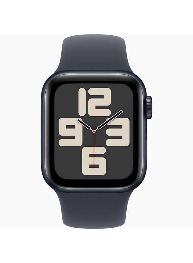 Apple Certified Pre owned - Watch SE (2024) GPS + Cellular 40mm Midnight Aluminium Case With Midnight Sport Band - Image 2