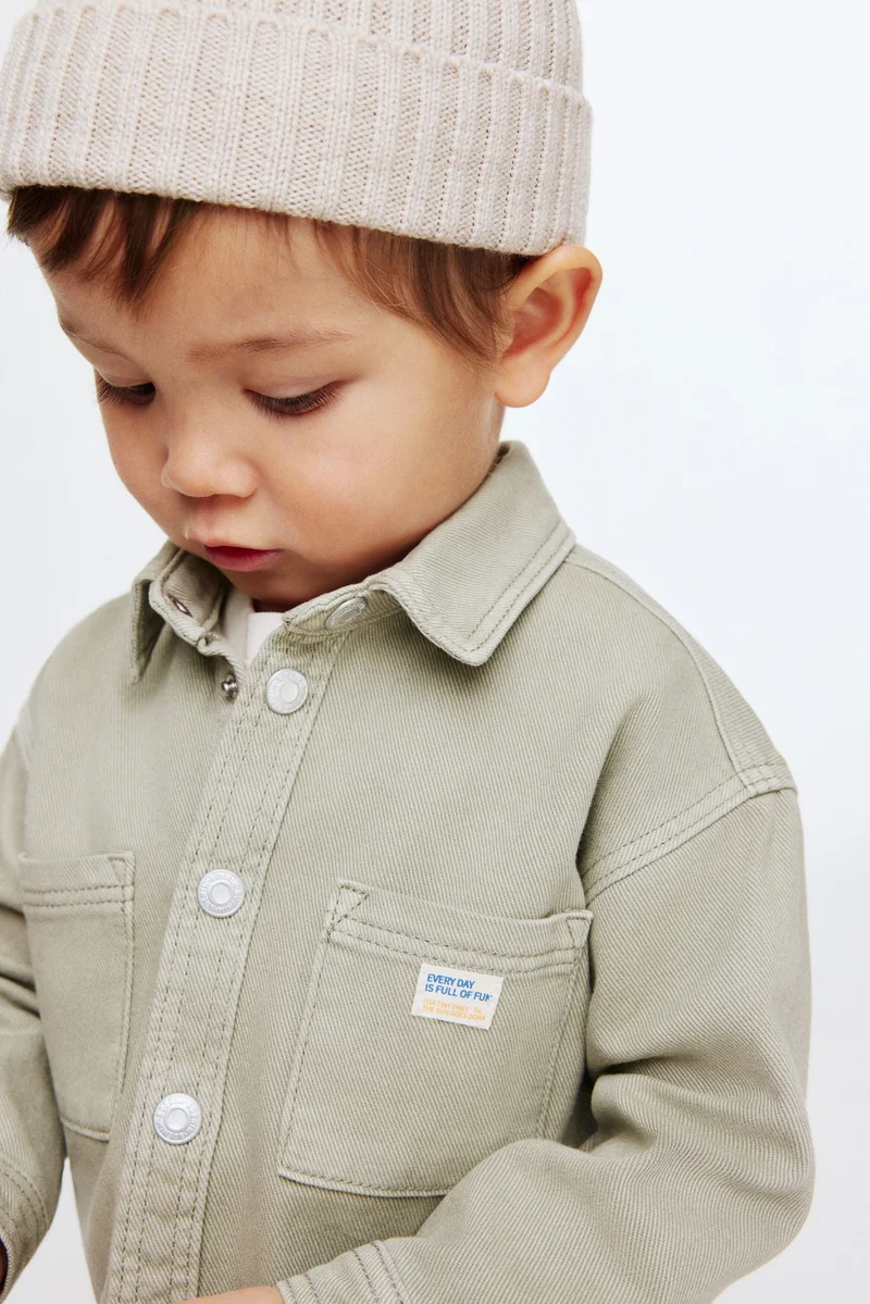 H&M Cotton denim overshirt