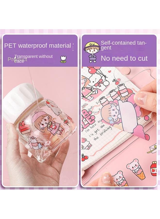 Bluejw Girl Heart Cartoon Sticker Suit Diy Cute Hand Account Material Material Package Boxed Goo Card Sticker Stationery Wholesale - Image 5