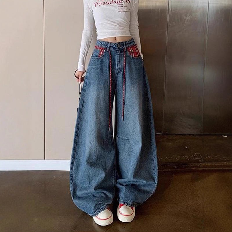 Unisex Classic Denim Jeans Loose Fit Daily Outdoor Wear - Image 3