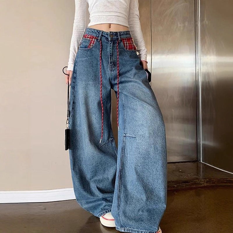 Unisex Classic Denim Jeans Loose Fit Daily Outdoor Wear - Image 2