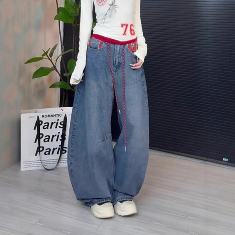 Unisex Classic Denim Jeans Loose Fit Daily Outdoor Wear - Image 4