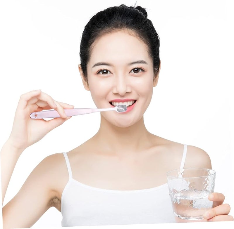6 Pack Super Soft Toothbrushes Medium Bristle for Sensitive Teeth Dentist Recommended - Image 5