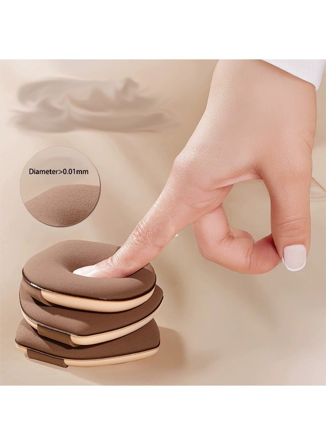 Generic Foundation Puff, 2 Pack of Cushion Portable Round Makeup Sponge with Cushion Puff, Latex Free Blend Sponge & Makeup Puff for Foundation, Cream, Concealer  - Image 2