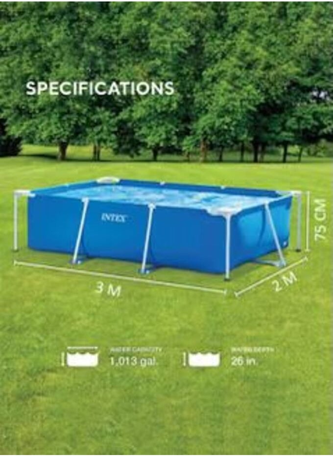 INTEX Rectangular metal frame swimming pool 300 x 200 x 75 cm  - Image 1