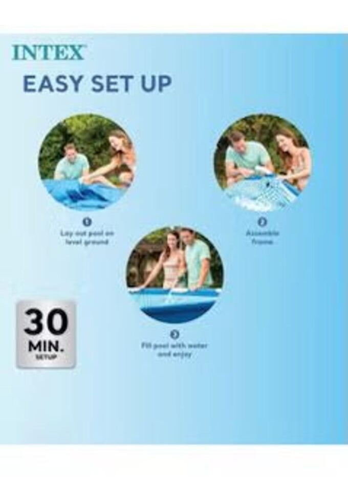 INTEX Rectangular metal frame swimming pool 300 x 200 x 75 cm  - Image 5
