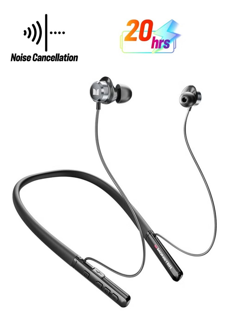 U-Flex In-Ear Wireless Bluetooth Headphone With Microphone Black - Image 2