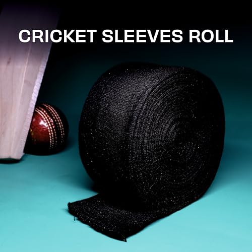 Nivia Cricket Arm Sleeves Roll for Men & Women, UV Protection, Breathable Fabric, Stretch Fit for Training & Match Use, Black, 5M Roll - Image 3
