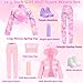 HONLAELLA 24 PCS Doll Clothes Accessories 8 Set Clothing Includes Sport Outfit Hooded Dress Sportsuits Skirt with 8 Pairs of Shoes 8 Accessories for 115 Inch Girl Dolls Cool Style Set - Image 4