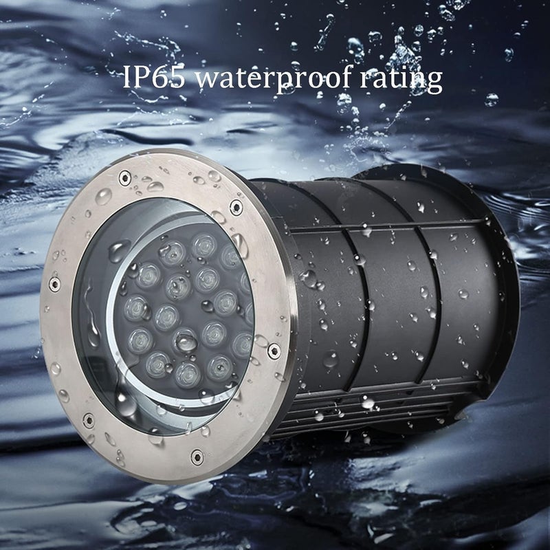 ضوء LED تحت الأرض قابل لتعديل الزاوية، سبوت لايت مدفون مقاوم للماء IP66 للاستخدام الخارجي، غسالة حائط بجهد AC85-110V، لإضاءة الحدائق والمروج والساحات والفنادق والمناظر الطبيعية - Image 5