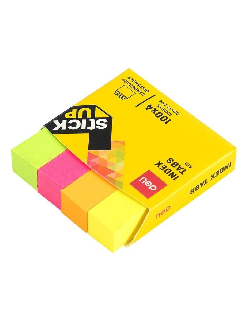 Deli 2-Pack Index Tab 50x12mm Size Multicolour - Image 3