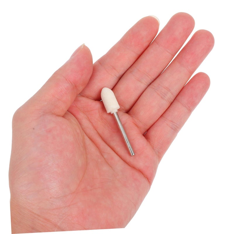 12pcs Felt Polishing Wheels for Drill Gentle Buffing Nail Art Finishing - Image 4