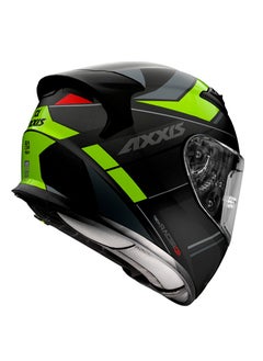 AXXIS FULL FACE helmet AXXIS GP RACER SV FIBER tech matt fluor yellow XXL  - Image 3