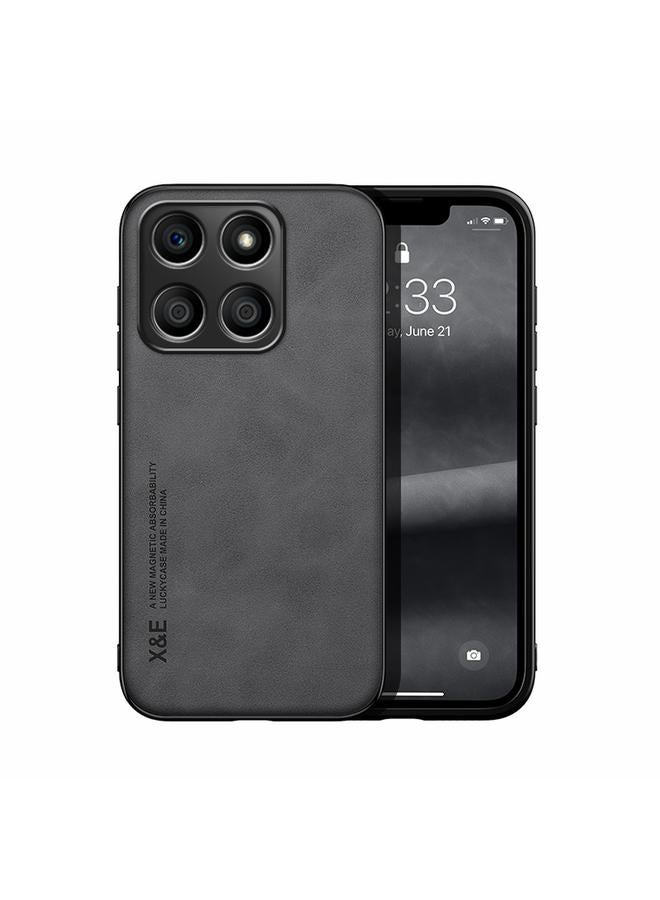 S-TOP Case For Honor X8b Skin Feel Magnetic Leather Back Phone Case - Image 1