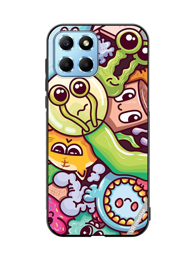 VR CREATIVE Protective Case Cover For Honor X8 5G Graphitti Design Multicolour - Image 1