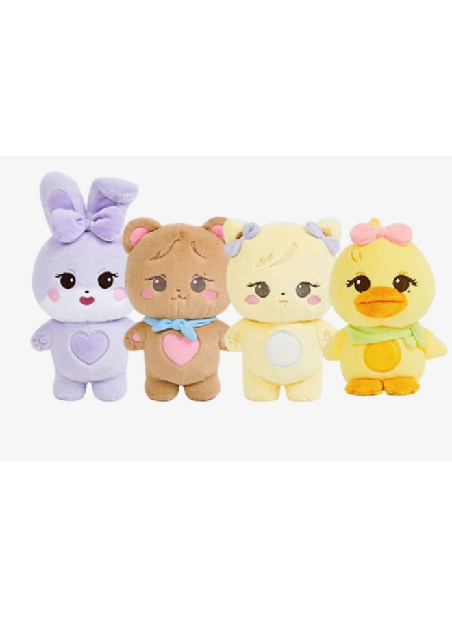 Born Pink World Tour Concert Merchandise Doll Lisa Jennie Keychain Plush Toy-Color:BP Brown Rabbit Fur Doll-Height:25cm