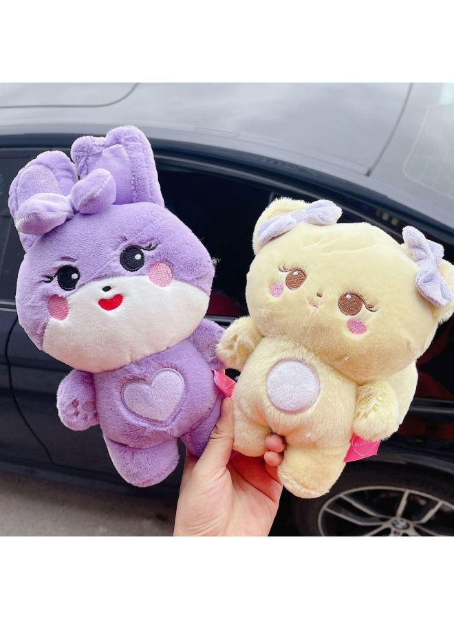 Born Pink World Tour Concert Merchandise Doll Lisa Jennie Keychain Plush Toy-Color:BP Brown Rabbit Fur Doll-Height:25cm