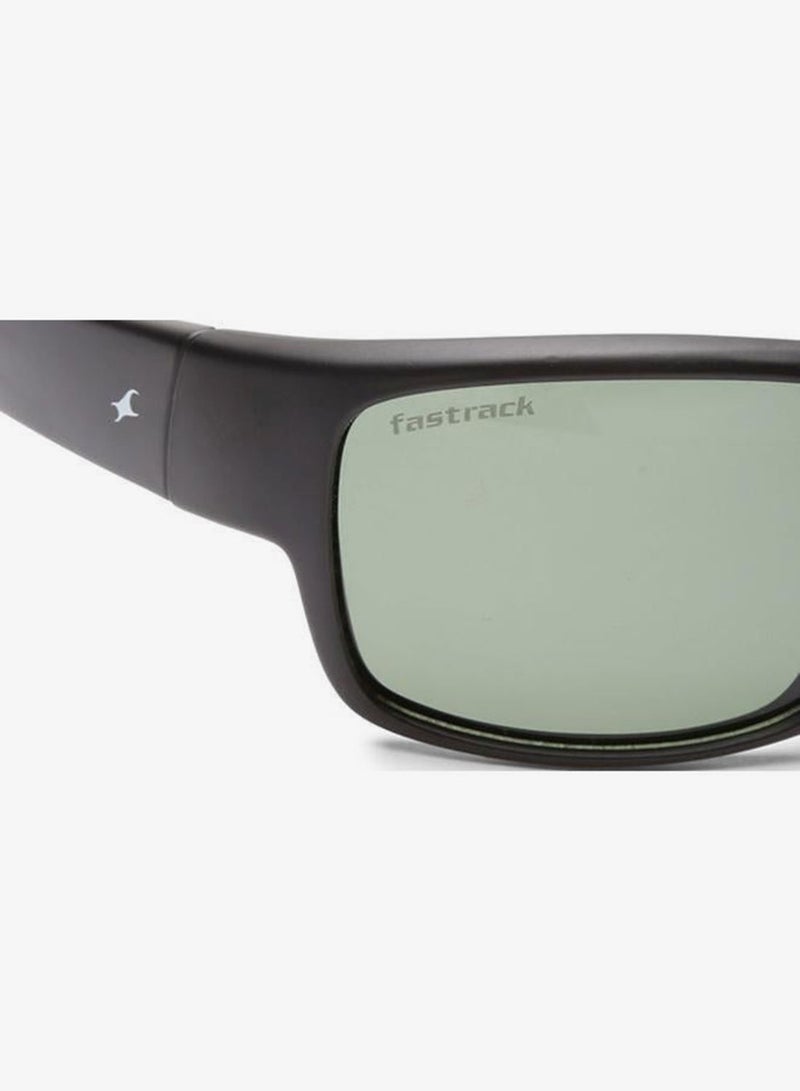fastrack Polarized Sunglasses Black Frame Green Mirror Lens 60mm  - P314GR2PV - Image 5