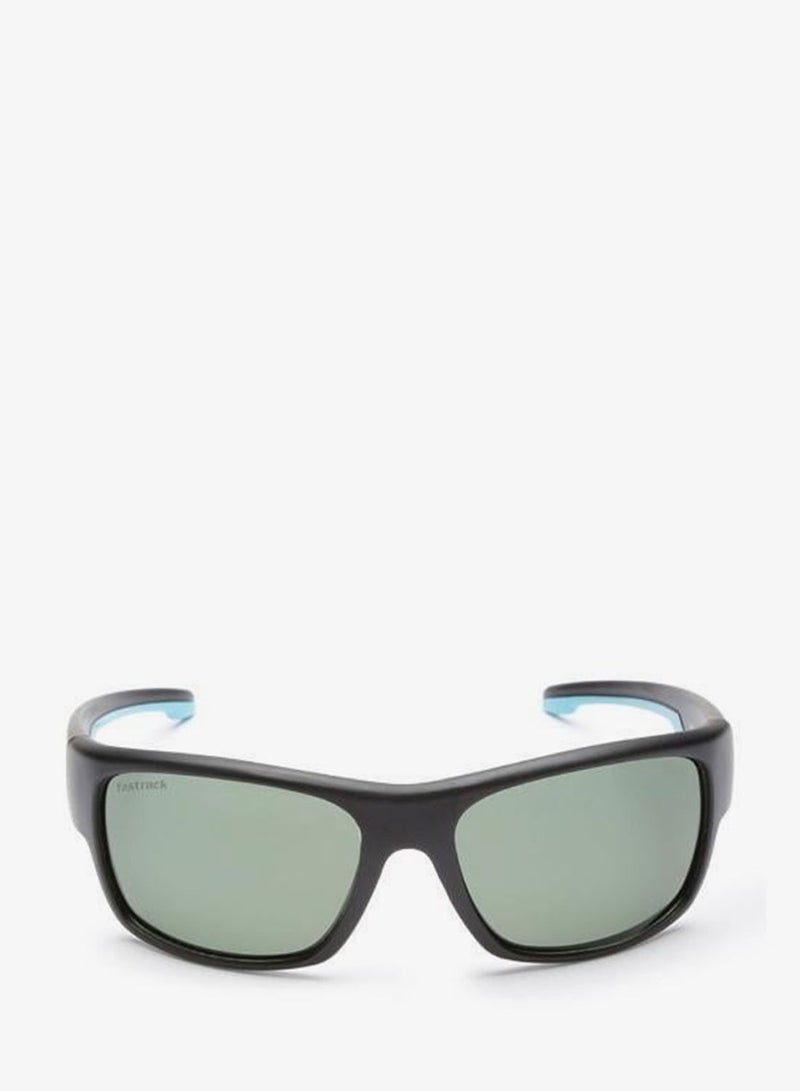 fastrack Polarized Sunglasses Black Frame Green Mirror Lens 60mm  - P314GR2PV - Image 2