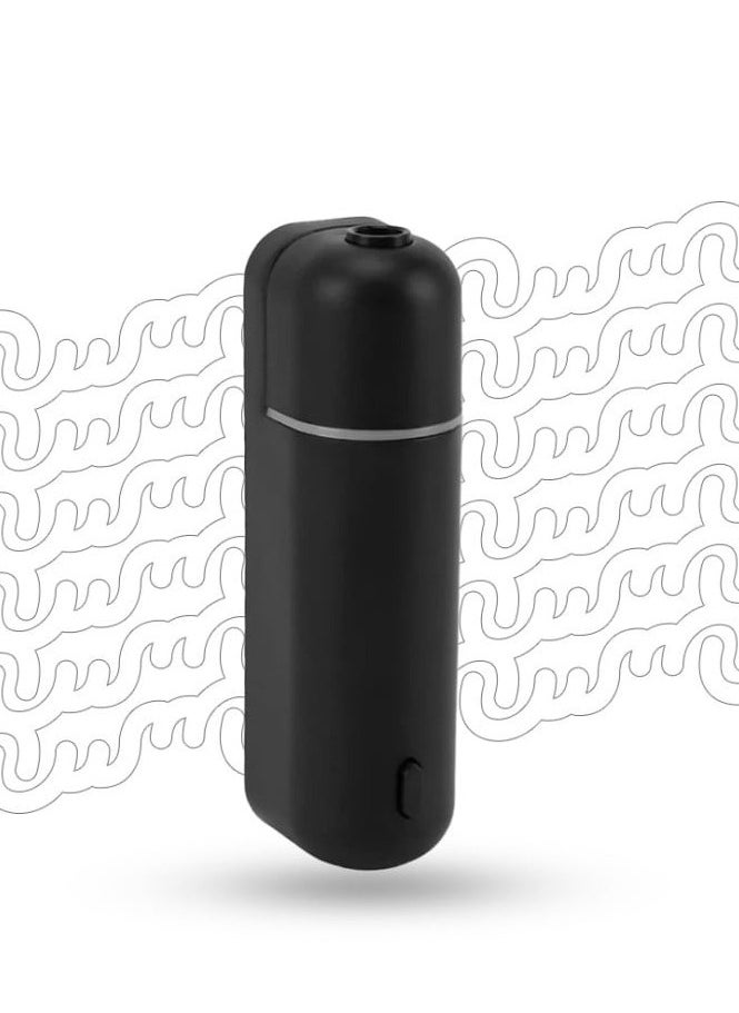 Mini Wall Mounted Air Freshener Diffuser 5ml, Essential Oil Diffuser with 6 Oil Bottles, USB Rechargeable, Portable Air Freshener for Bathroom Bedroom