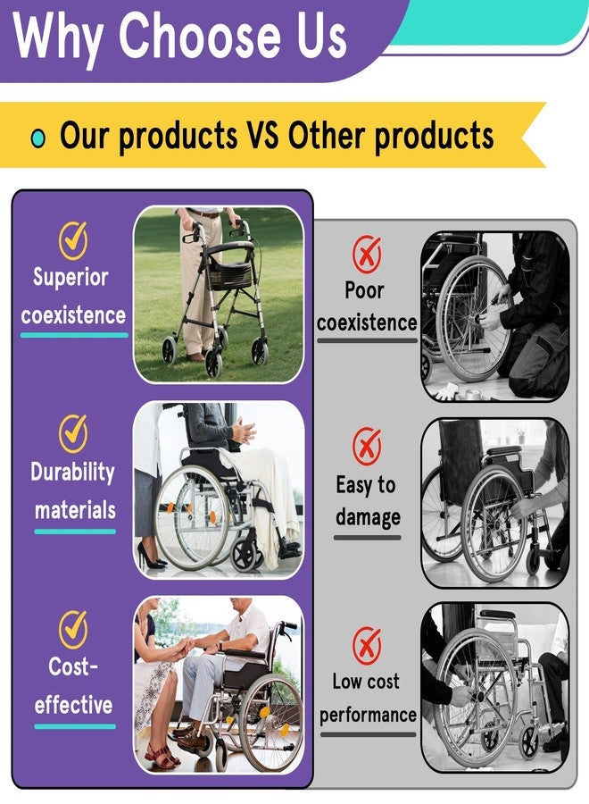 Kamrexi 4PCS Rollator Caster Wheel Bearings, Wheelchair Bearings, Universal Wheel Bearings for Wheelchair Rollator Transport Chairs, ID8.0*OD22*T9mm, Compatible with 8.0MM (5/16") Wheel axles, STDS1011 - Image 5