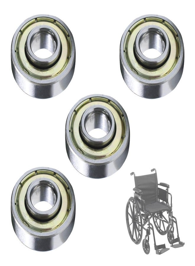 Kamrexi 4PCS Rollator Caster Wheel Bearings, Wheelchair Bearings, Universal Wheel Bearings for Wheelchair Rollator Transport Chairs, ID8.0*OD22*T9mm, Compatible with 8.0MM (5/16") Wheel axles, STDS1011 - Image 1
