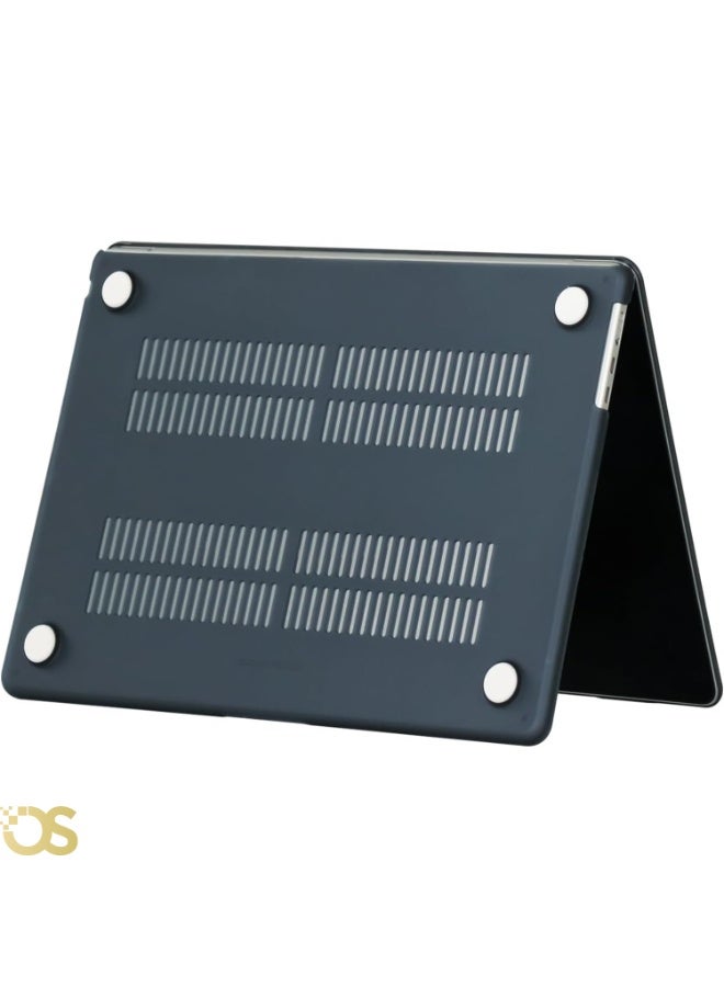 او اس كفر هارد شيل لماك بوك إير 15 بوصة من OS STORE — حماية مقاومة للخدوش والصدمات، تصميم نحيف وخفيف مع فتحات تهوية للحفاظ على تبريد الجهاز، سهل التركيب ومناسب للاستخدام اليومي — متوافق مع موديلات A3241 M4 إصدار 2025، A3114 M3 إصدار 2024، A2941 M2 إصدار 2023 (غطاء مطفي أسود مع واقي شاشة) - Image 5