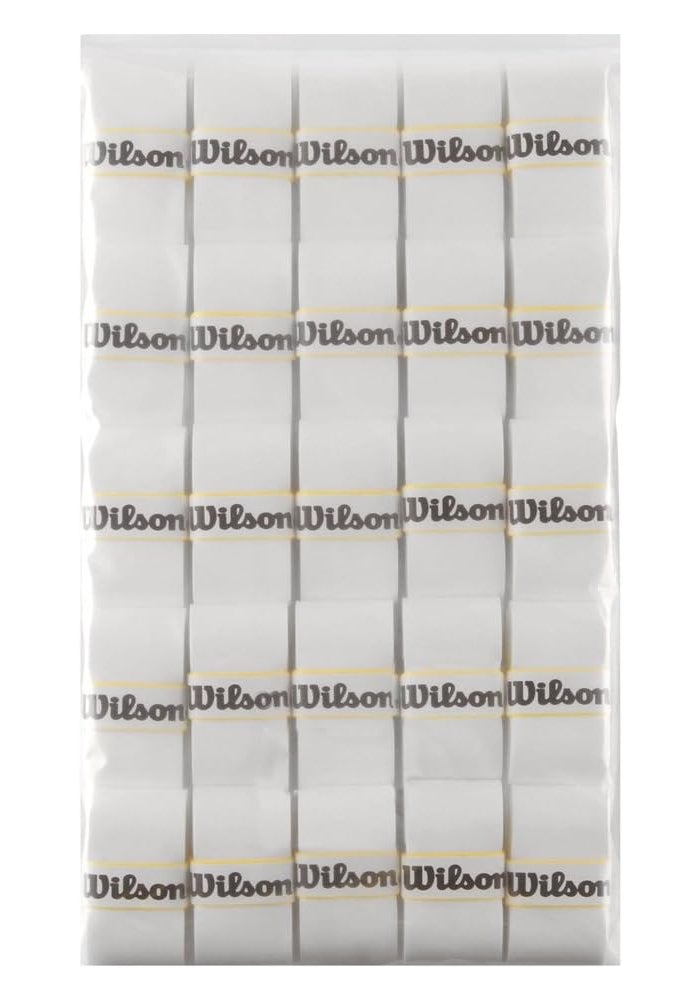 Wilson Pro Overgrip 50 Pack - Premium Tennis, Racquetball, Squash, and Badminton Grip