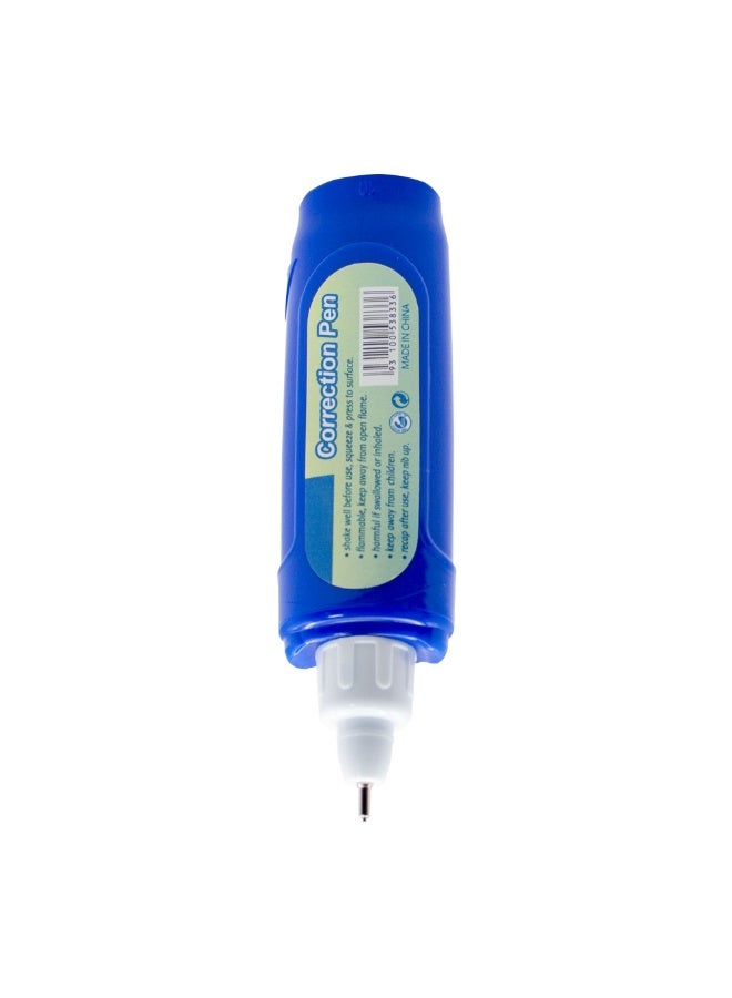 Duravel Correction Pen, Quick Dry, Metal Tip, 0.8MM, 12ml, Pack of 4 - Image 3